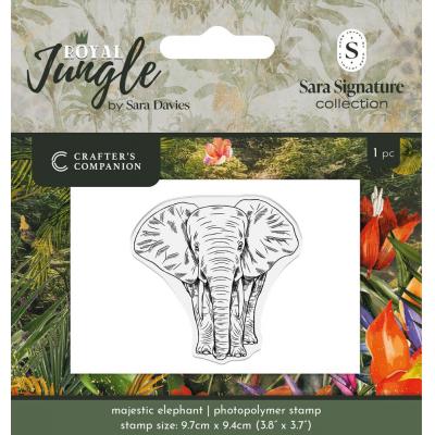 Crafter's Companion Royal Jungle Stempel - Majestic Elephant